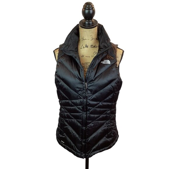 The North Face Womens 550 Down Puffer Vest Medium Black Nylon - Picture 2 of 12